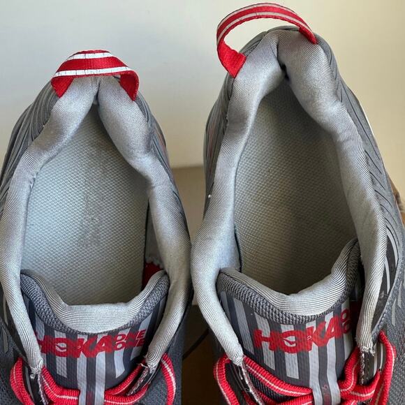 Hoka One One Bondi 6 Grey/Red Men Running Sneakers- SZ 14 main image 15